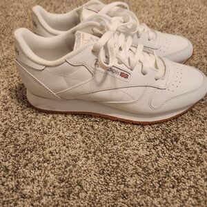 Reebok Women's White Leather Sneakers